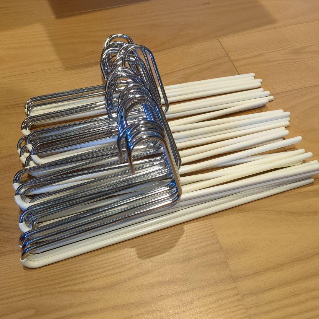 MAWAハンガー　マワハンガー　ズボン用　ホワイト　30本+2本