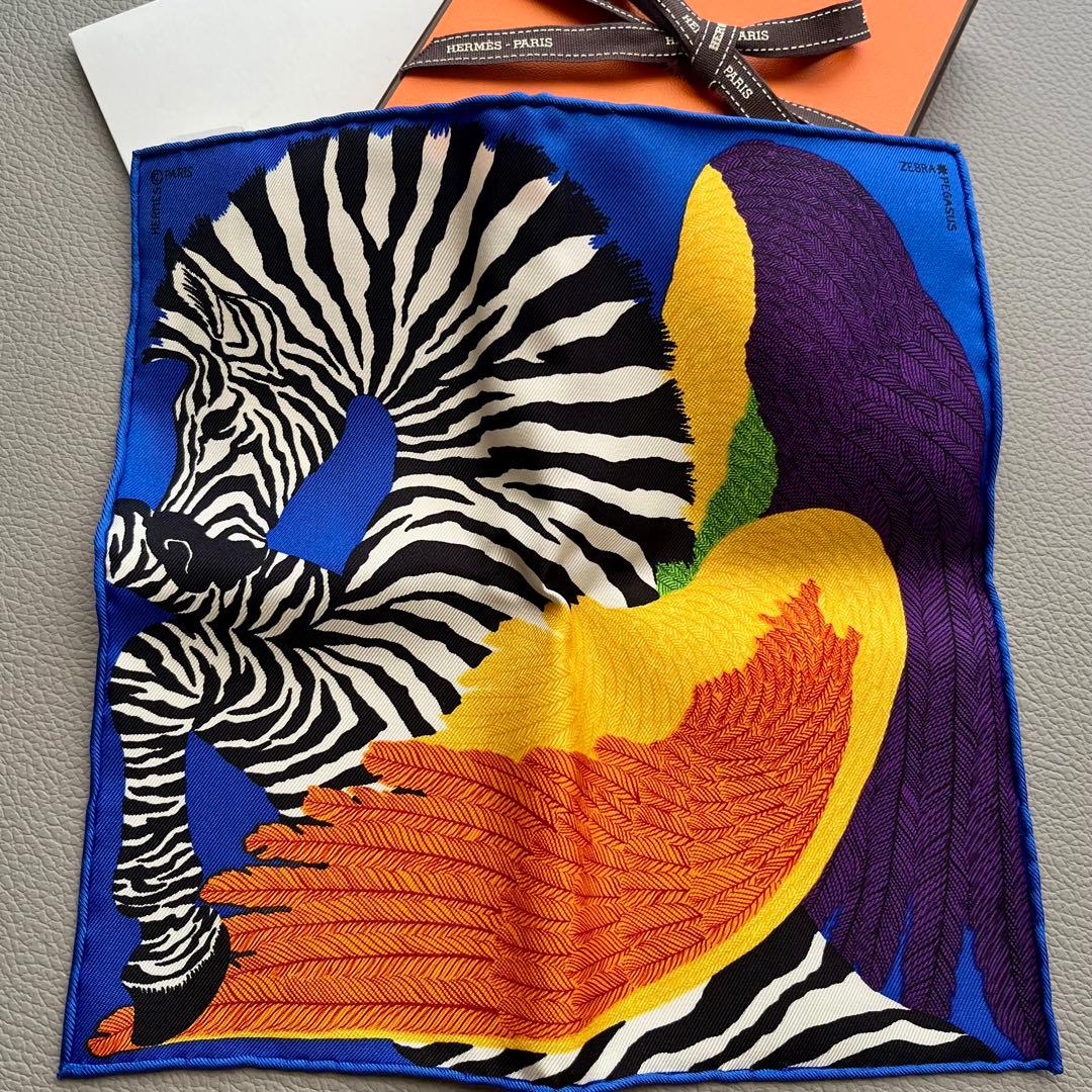 稀少品⭐︎HERMES(エルメス) カレ ナノ ゼブラ ペガサス　専用箱付