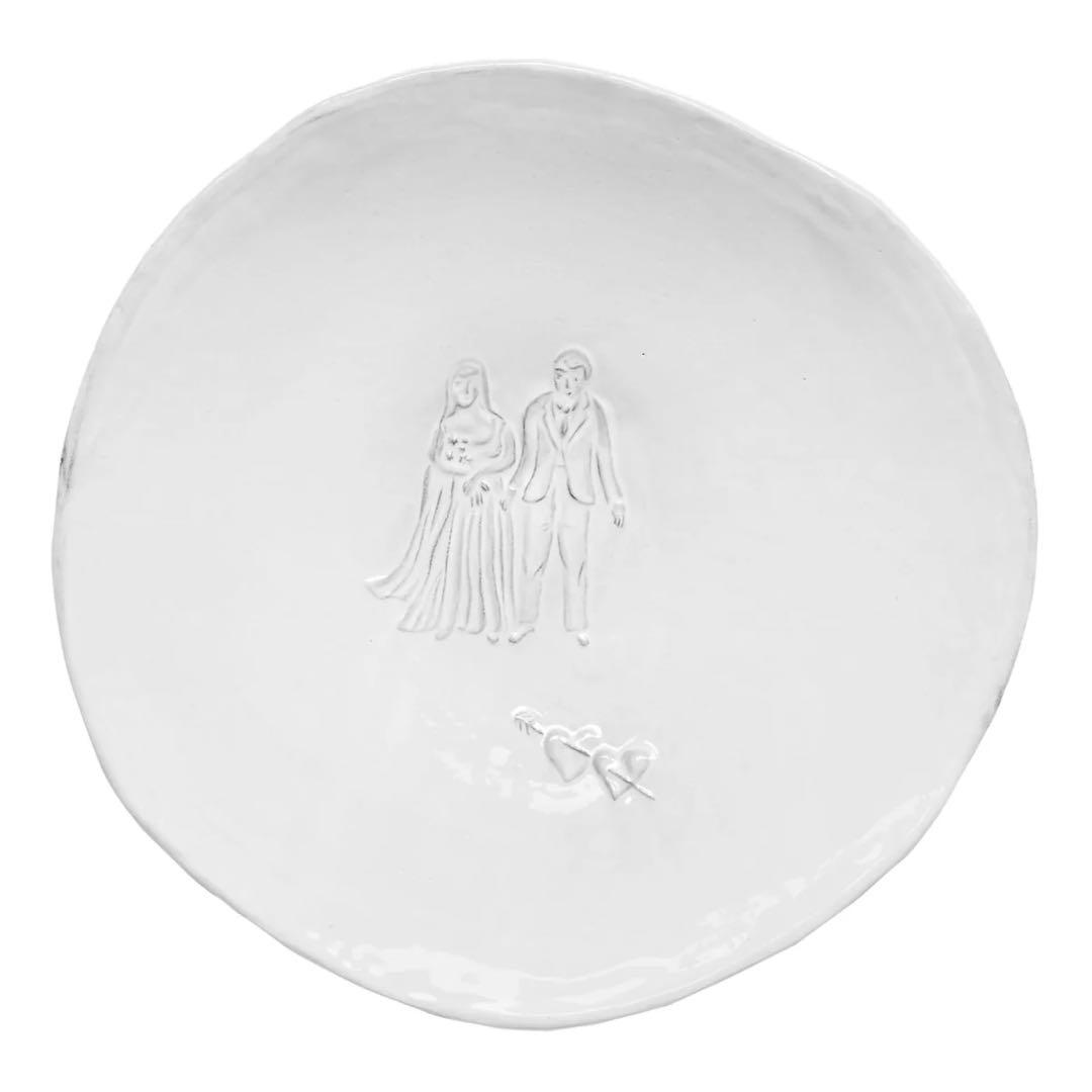 【廃盤】Astier de Villatte 大皿 新婚 カップル