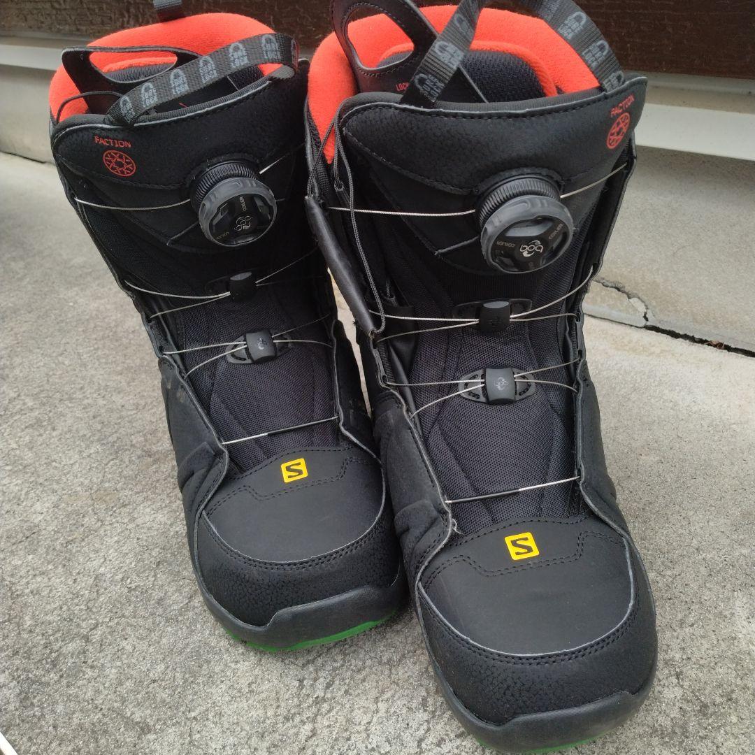 SALOMON スノーボードブーツ ブラック/オレンジ