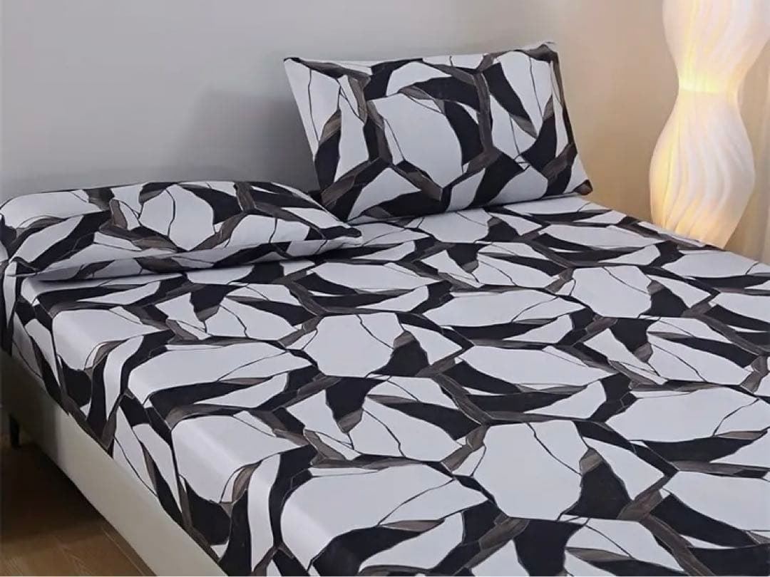 ベッドカバー160cm200cm枕カバー付き