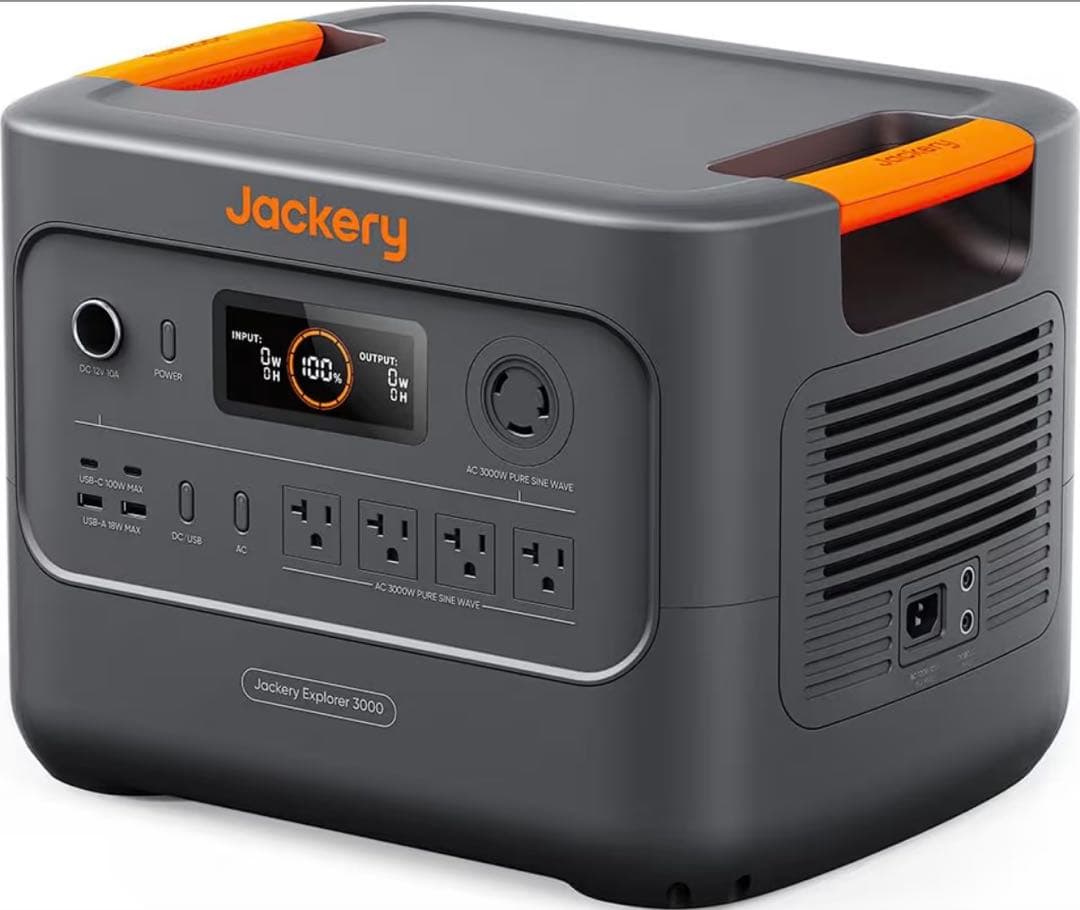 ふわすけ　Jackery 3000new 電源ポータブル【大容量】