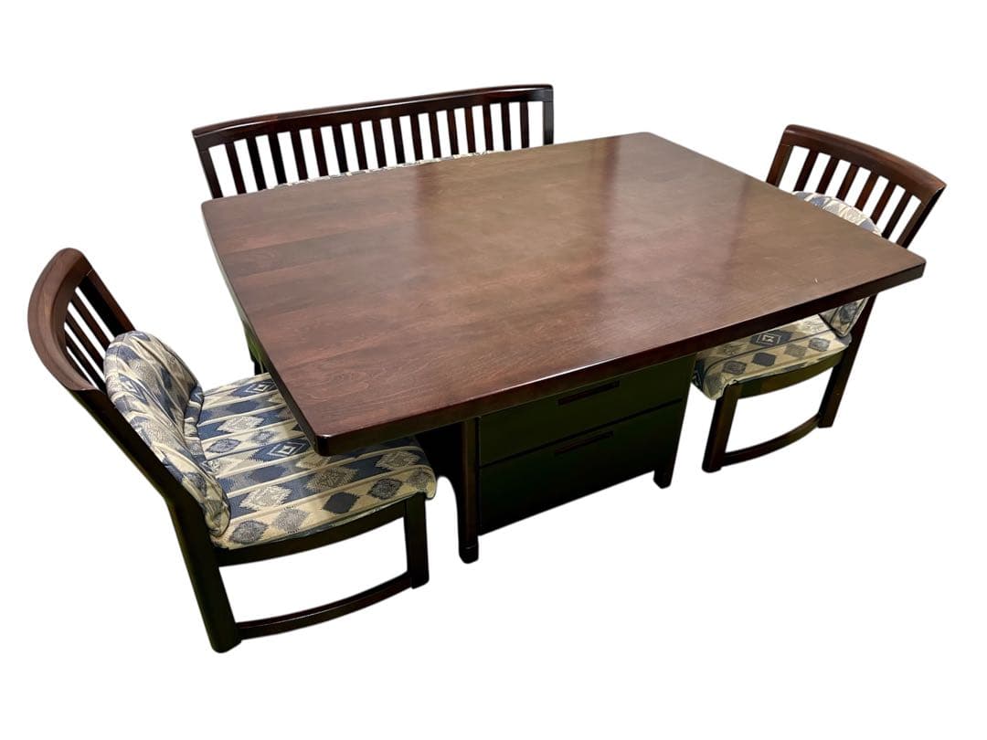 90s【オールドカリモク ダイニングテーブルのみ】1400×1050×620cm