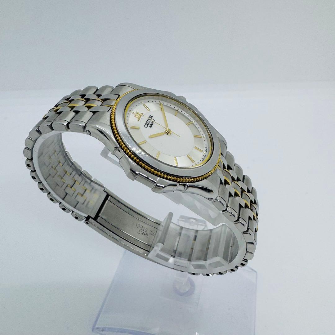 ✨SEIKO✨セイコー✨クレドール✨18KTベゼル✨ホワイト文字盤✨腕時計✨