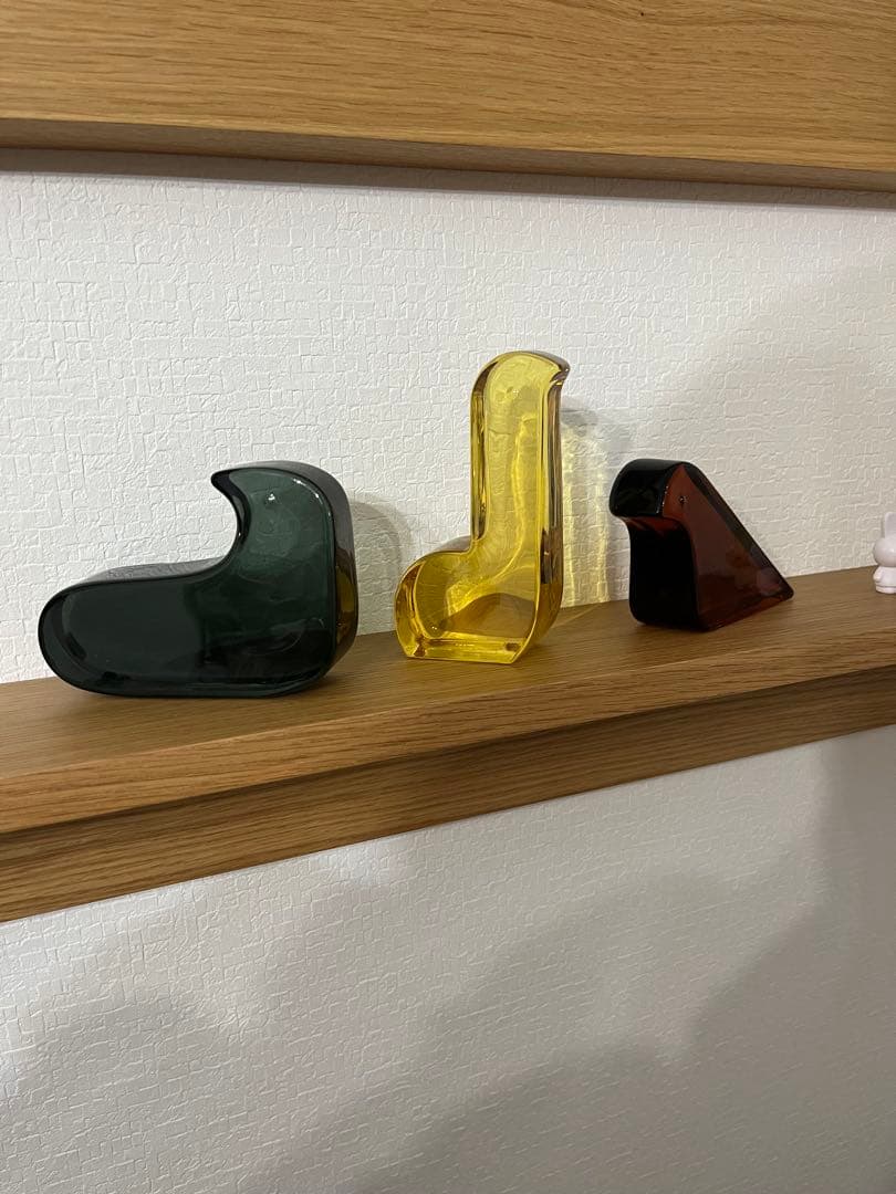 イッタラ×ミナ ペルホネン　ガラスバード ３個セット