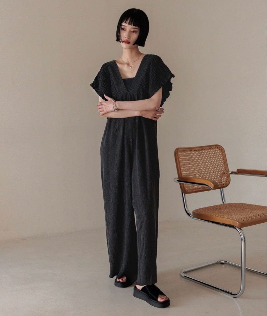 ローリーズファーム　ヨウリュウシャーリングサロペット　Sサイズ