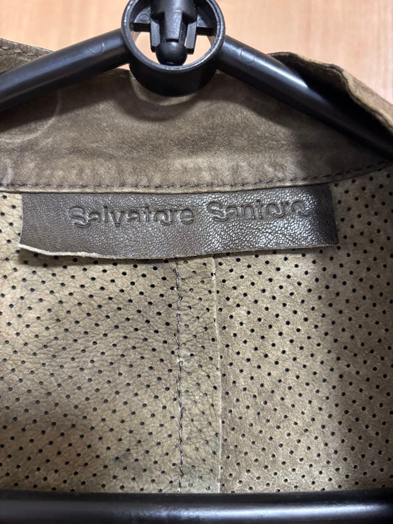 Salvatore Santoro ライダースジャケット ダークグリーン