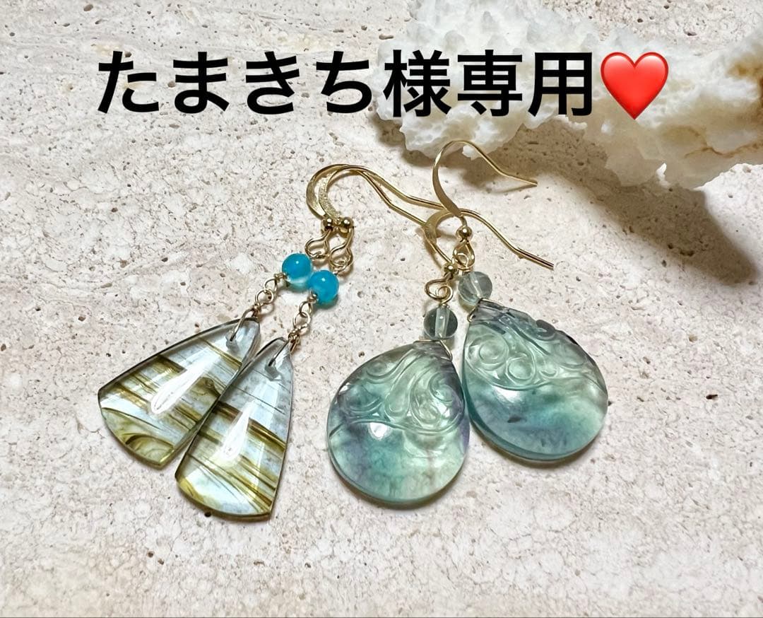 たまきち❤️ スクロールカービング14kgf ピアス