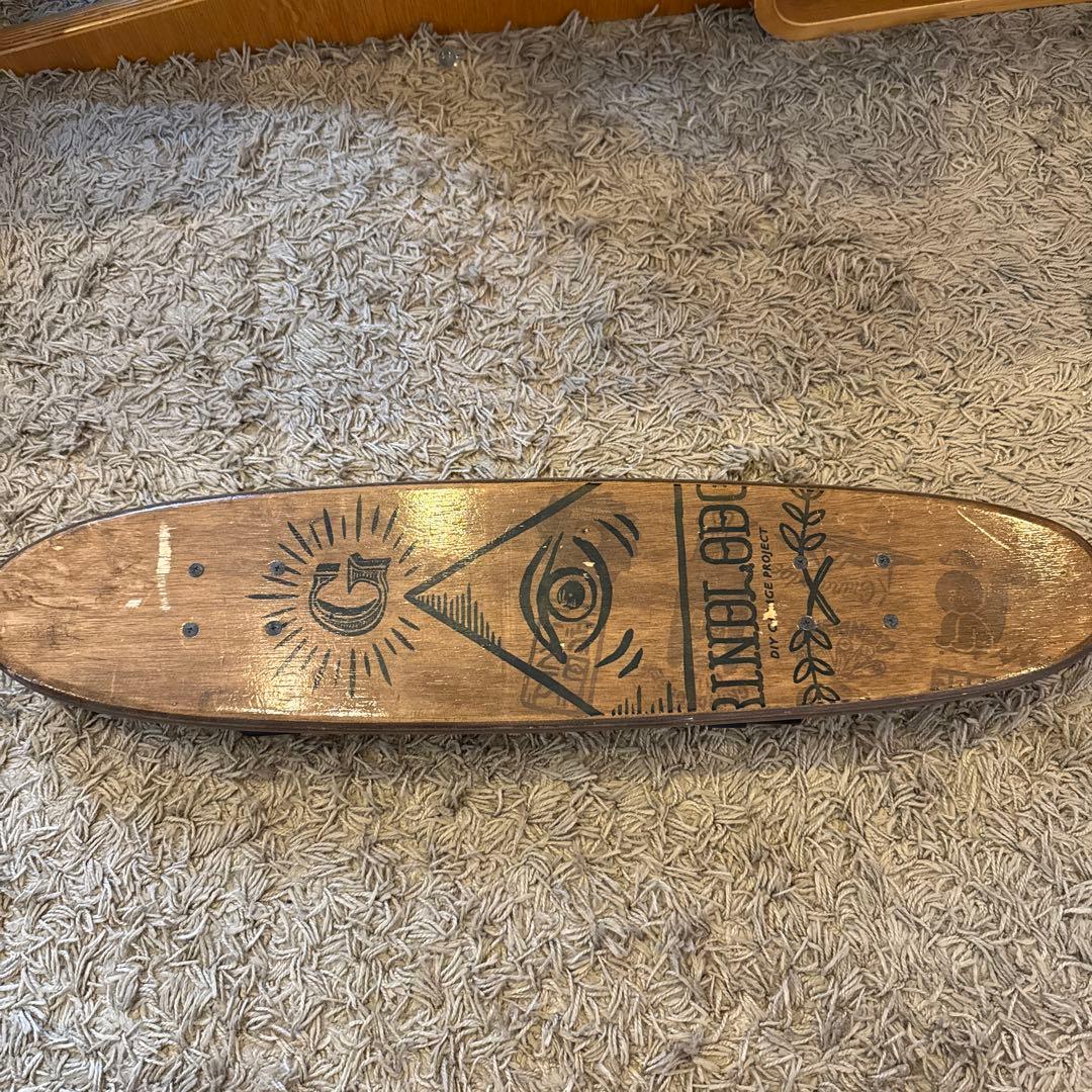 グラインドロッジ擦り入りカスタムスケートボードデッキ