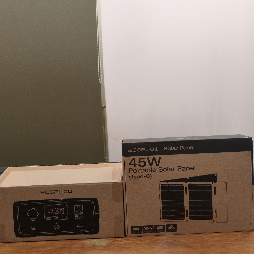 エコフロー 3＋Solar Panel45w ポータブル電源