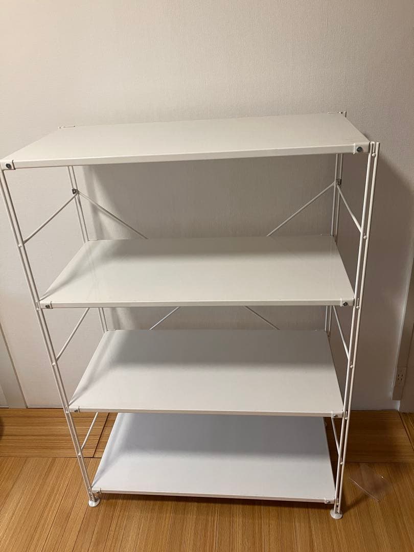 【美品】スチールユニットシェルフ・スチール棚セット・ワイド・中