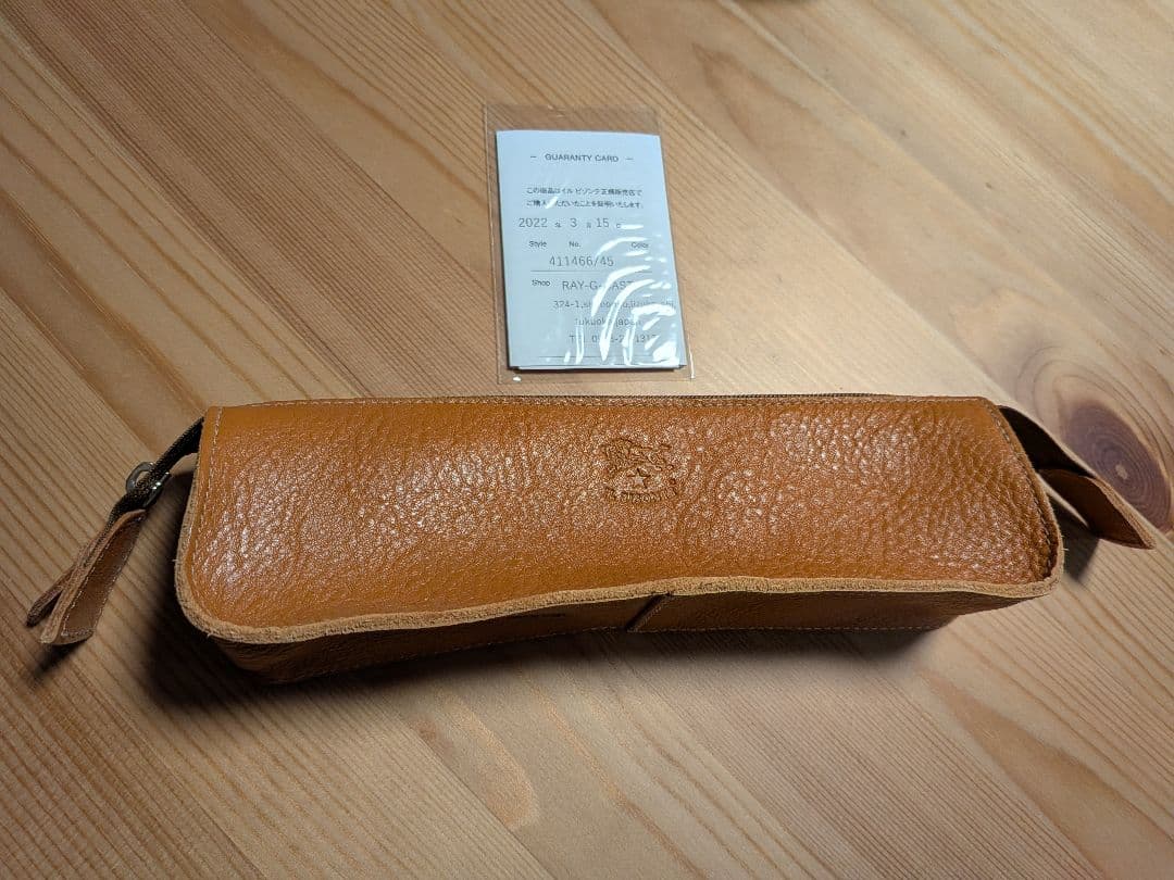 【新品未使用】IL BISONTE ペンケース（証明書つき）