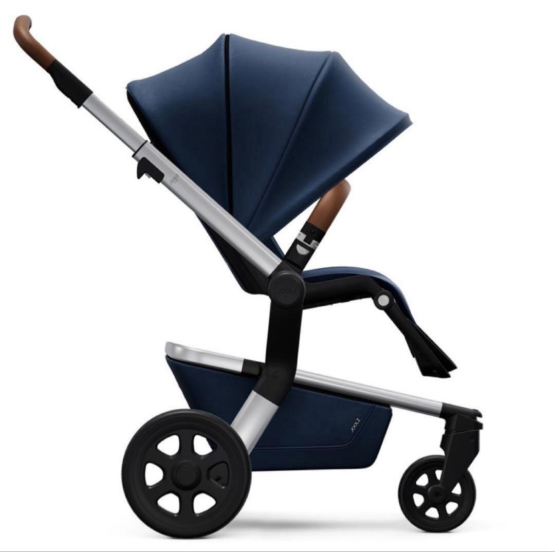 【AB両対面式】美品;JOOLZ HUB ベビーカー　ネイビー×ブラウン