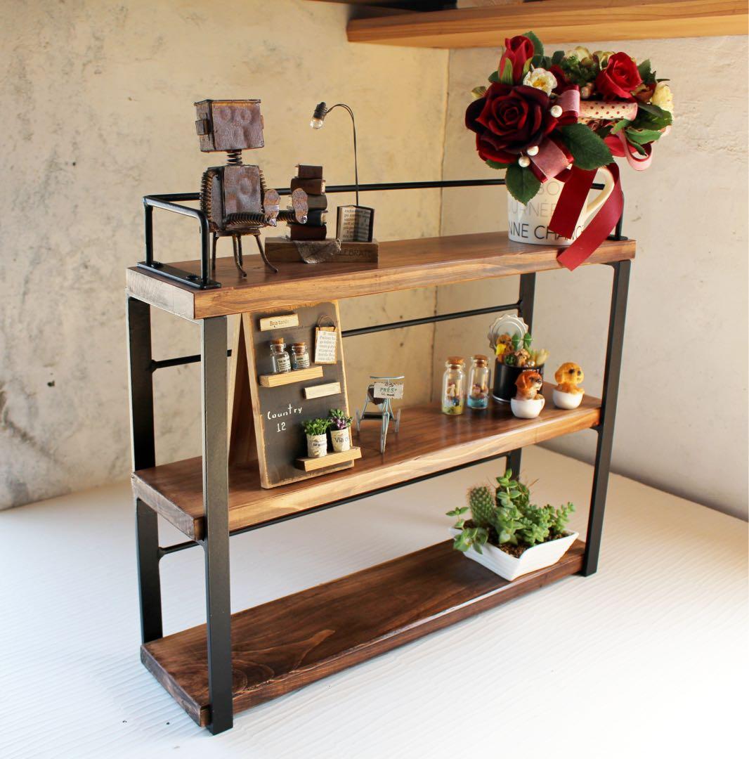 アイアン3段飾り棚・アイアンスパイスラック