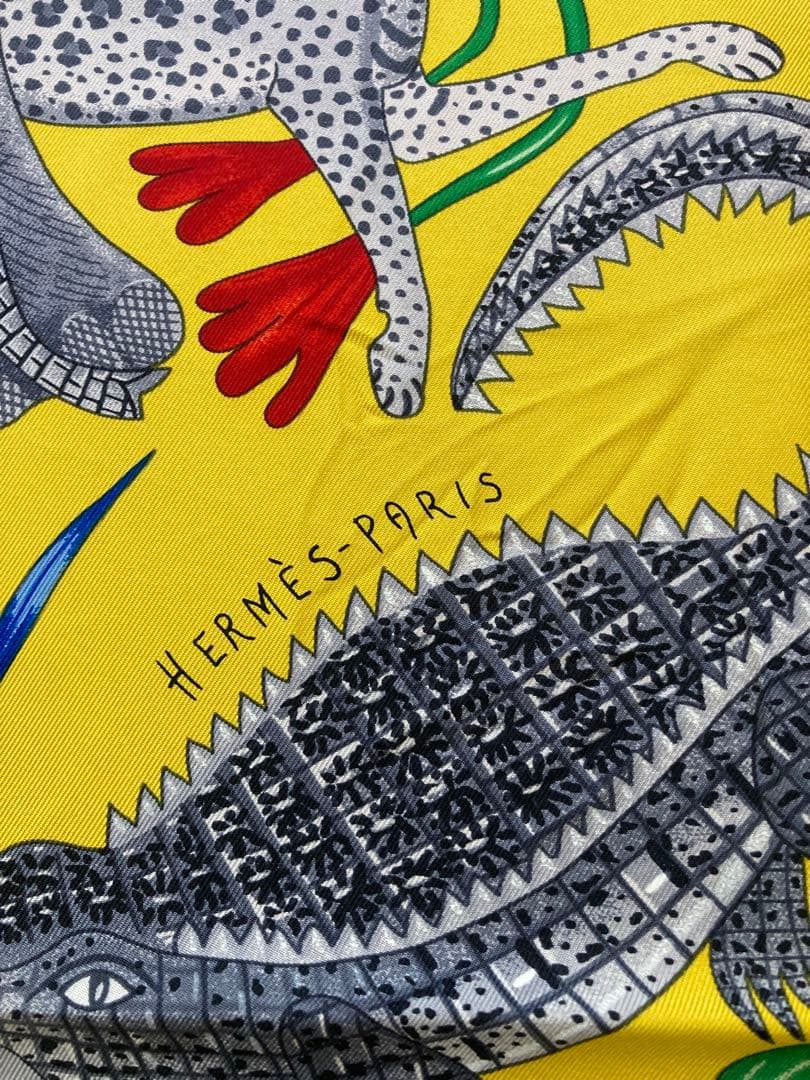 エルメス　LA MARCHE DU ZAMBEZE スカーフ　カレ90