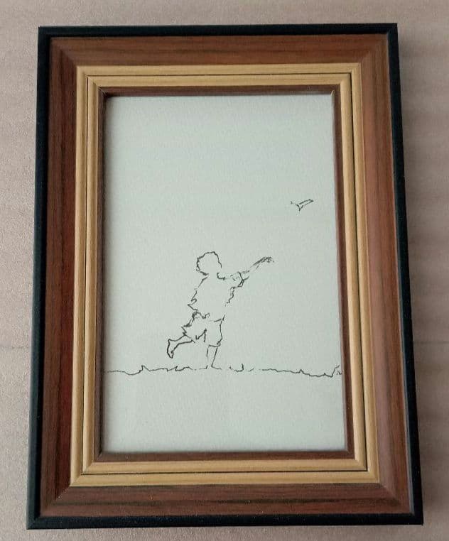 ♾️【原画一点物】ポストカードアート（額付）