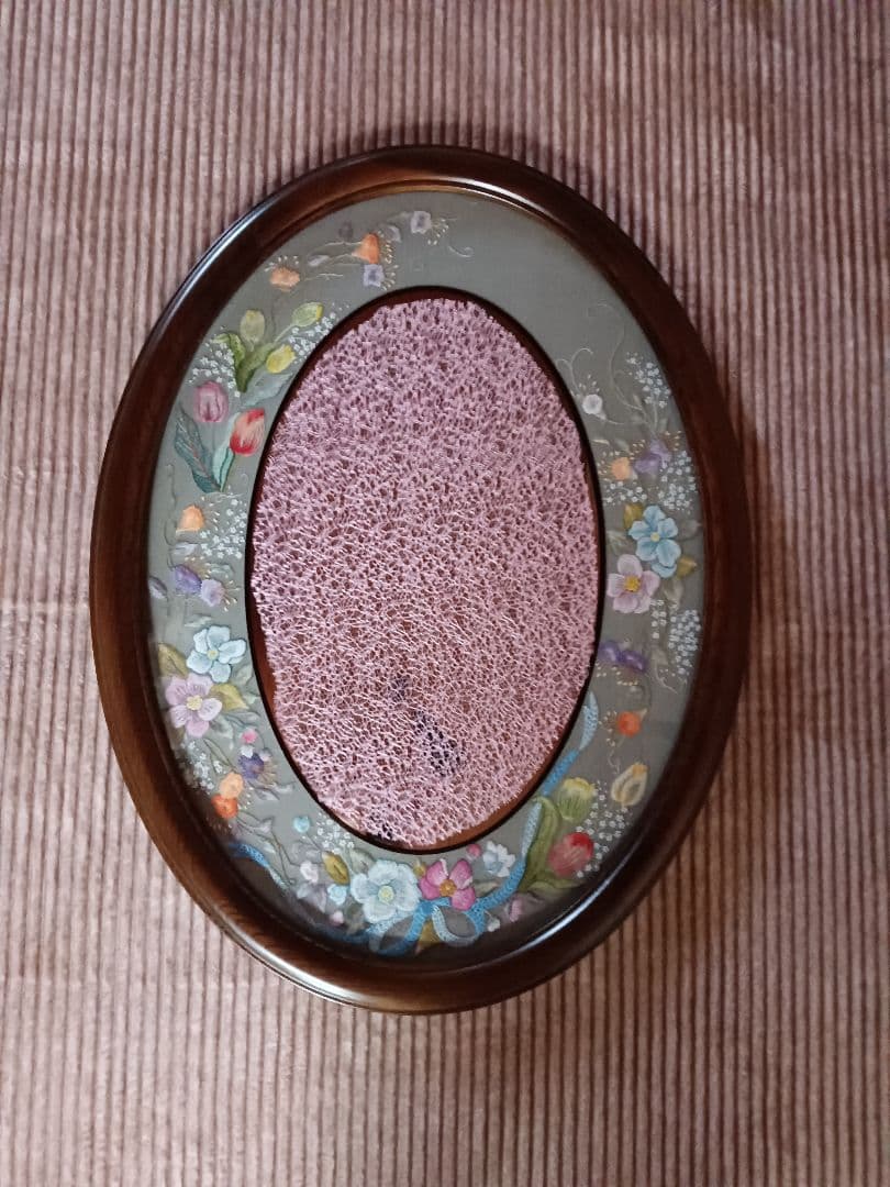 戸塚刺繡入 鏡 楕円形