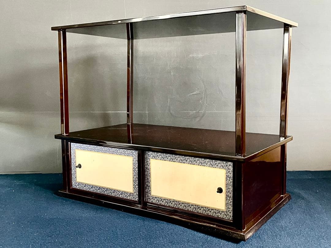 「母」 春慶塗 紹鴎棚 組立式 茶道具 共箱 （901F③）