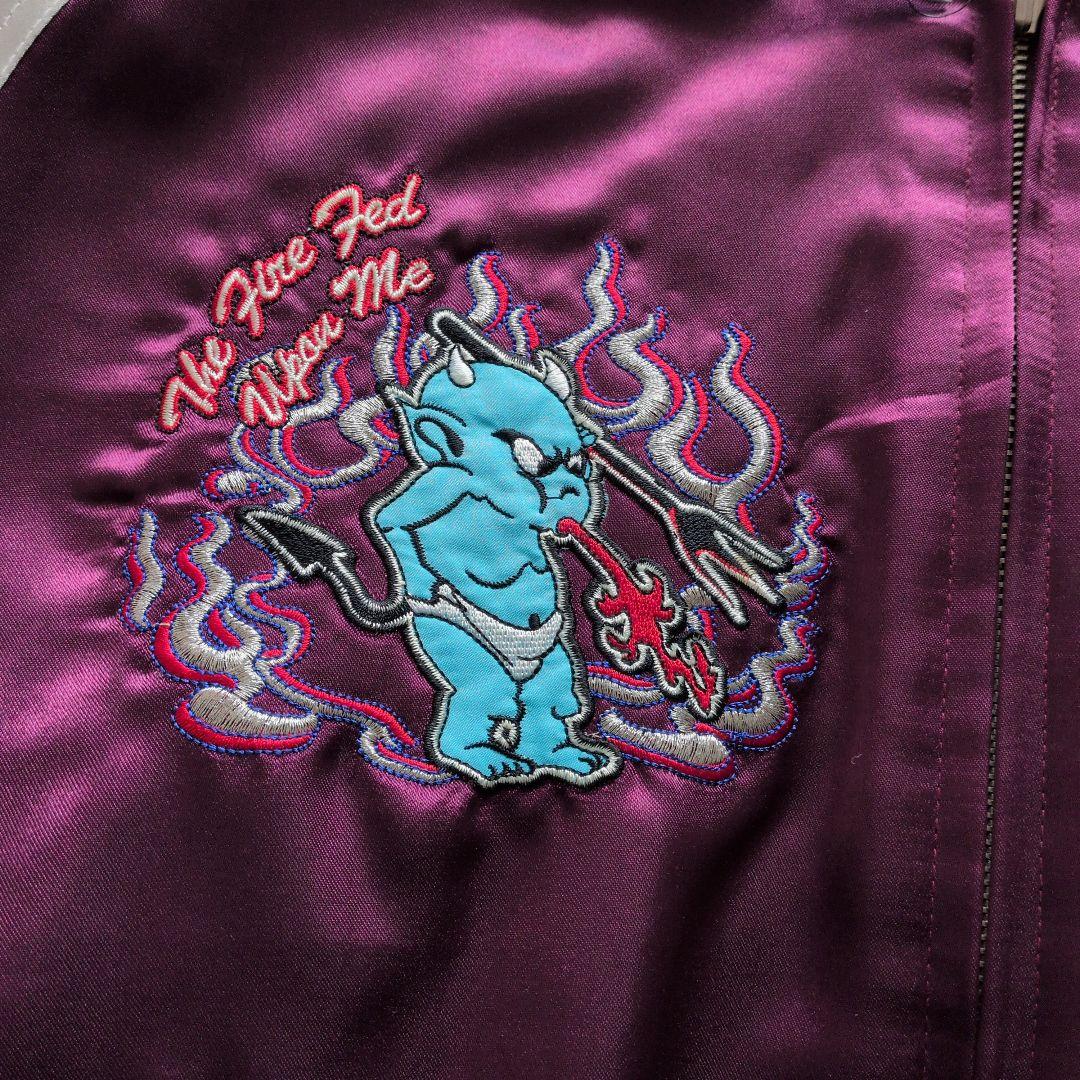 テッドマンスカジャン　リバーシブル　クリーニングタグ付