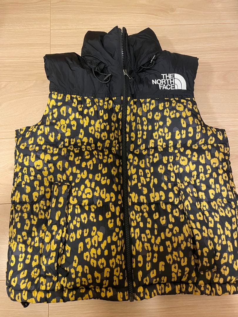 THE NORTH FACE ヒョウ柄ダウンベスト S