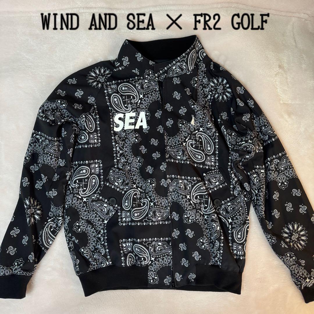 《美品》完売品　WIND AND SEA × FR2 GOLF ペイズリー柄