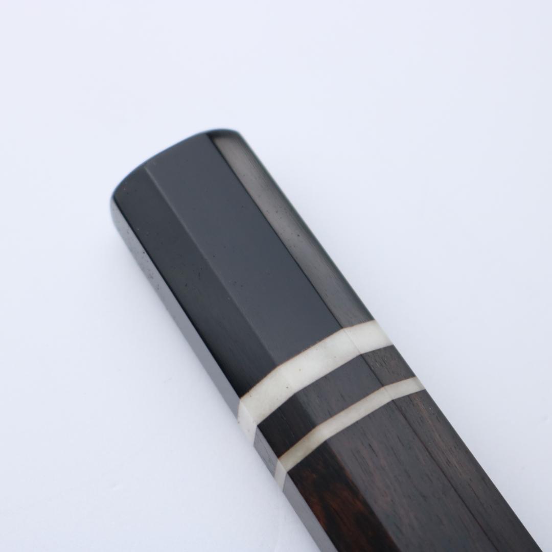 黒檀八角 両水牛 牛骨三輪 包丁の柄 ハンドル 牛刀210mm用