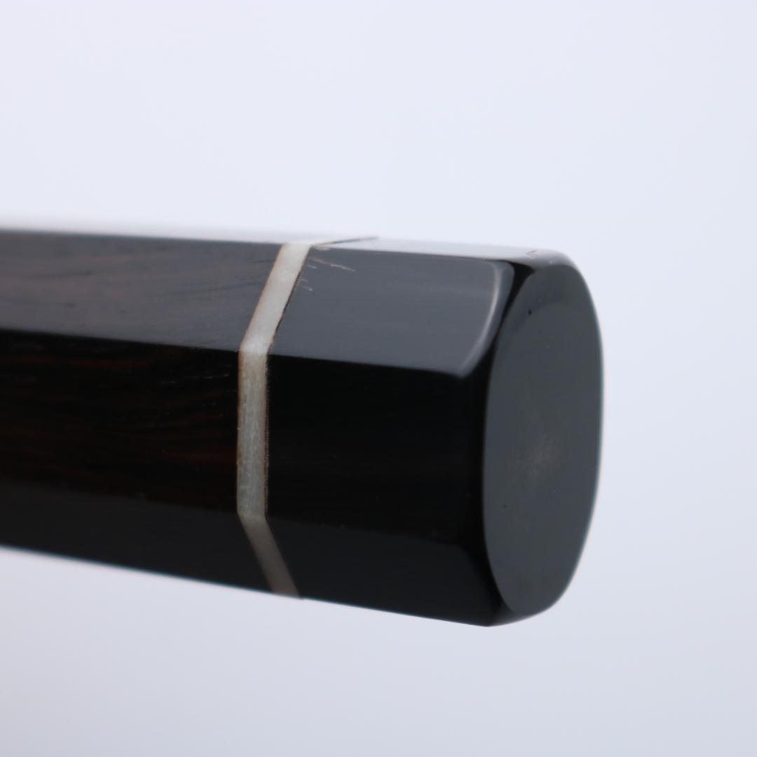黒檀八角 両水牛 牛骨三輪 包丁の柄 ハンドル 牛刀210mm用