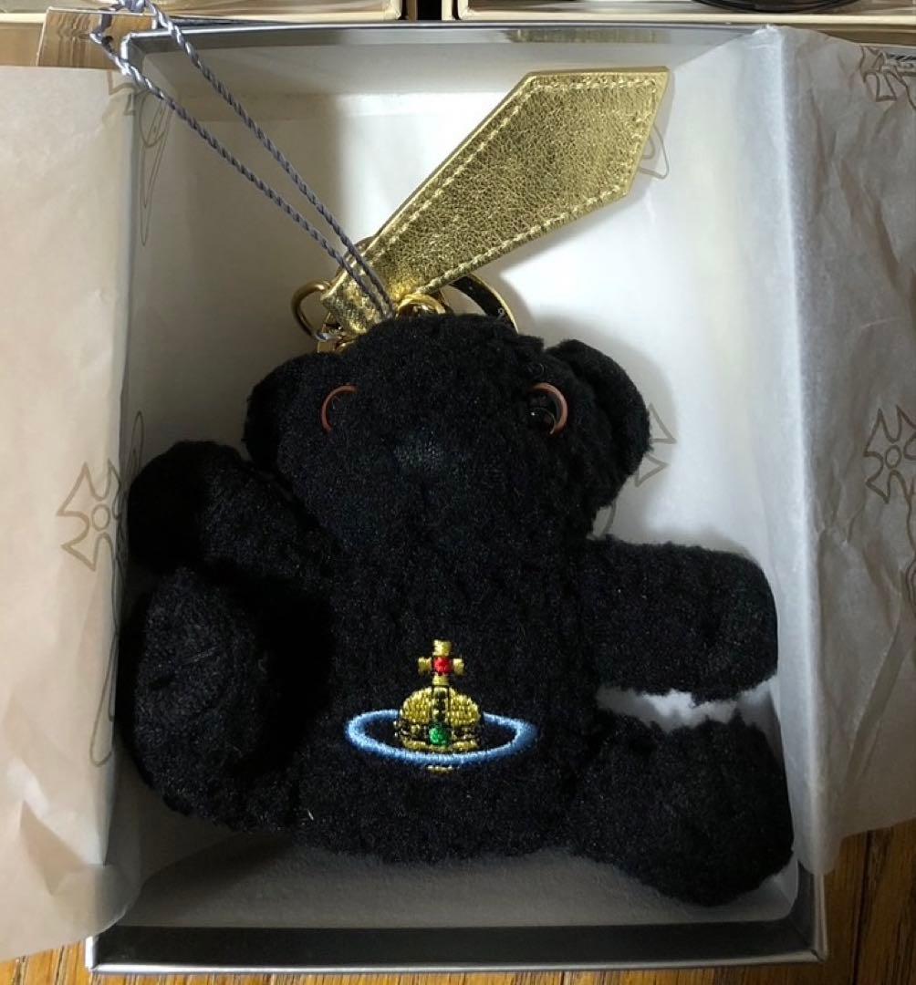 新品未使用品　Vivienne Westwood ブラック クマ キーホルダー