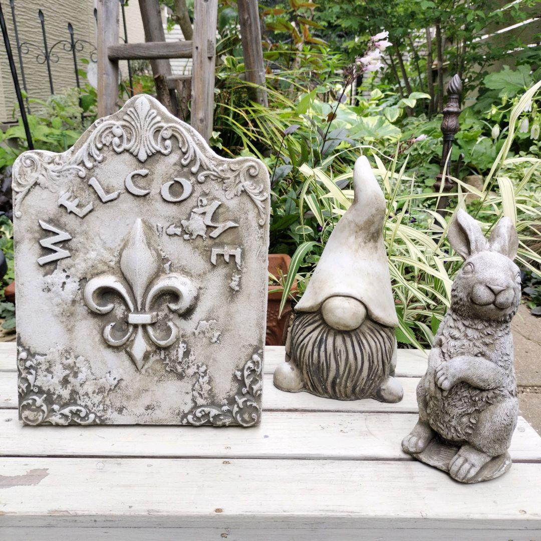 bluenaさまご検討中トムテ＆うさぎ＆welcomeプレート