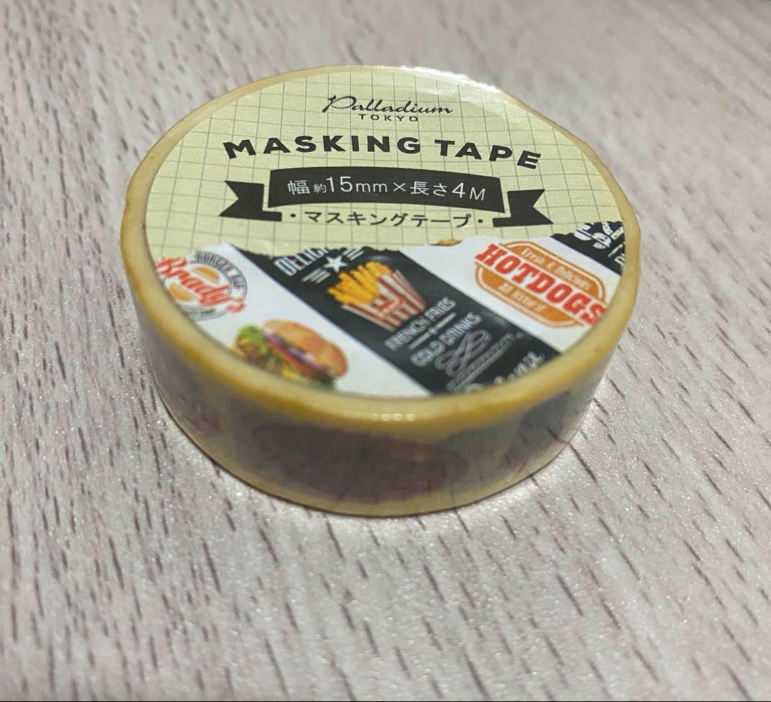 マスキングテープ　アメリカン　フード　ハンバーガー　パストラミサンド　フード柄