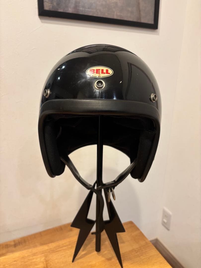 BELL R-T 黒 ジェットヘルメット Mサイズ　ビンテージ　rt