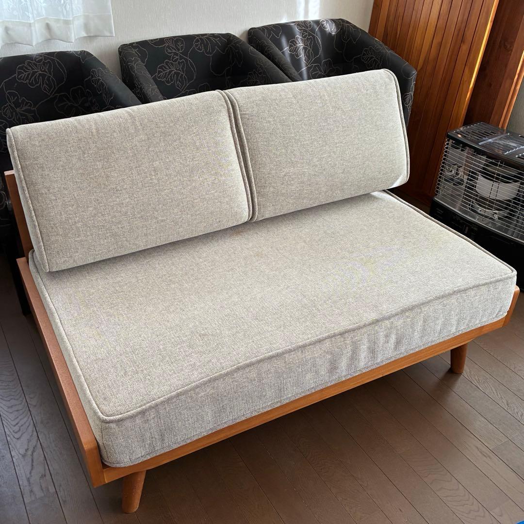 ウニコ unicoアルベロカバーリングソファ 2シーター替えカバー付き