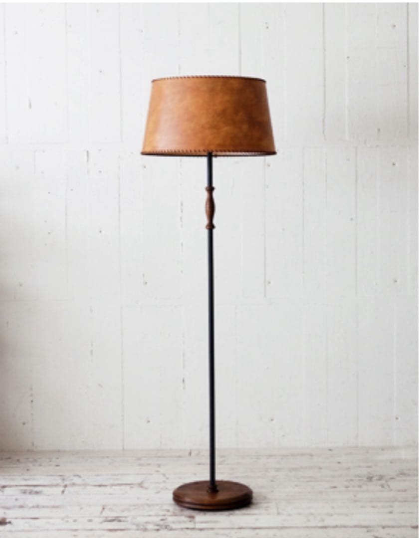 【値下げ】truck furniture フロアランプ キャメル