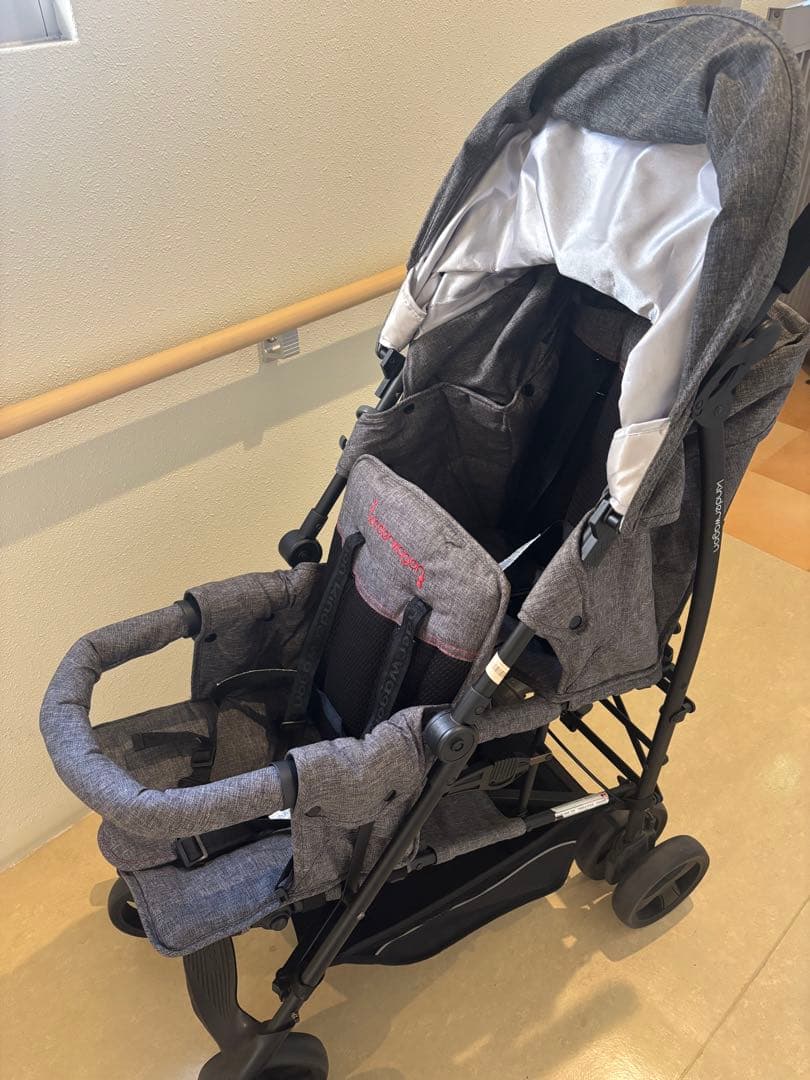 【美品】日本育児 DUO シティHOP 2 キンダーワゴン　二人乗りベビーカー