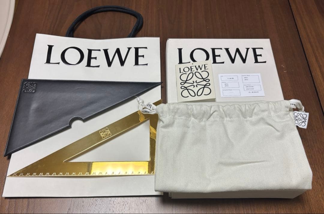 ★超レア★ロエベ LOEWE 三角定規 置物 インテリア ブランド 雑貨 小物