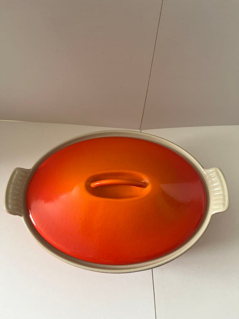 ルクルーゼ　テリーヌ　オーバル　オレンジ　26cm