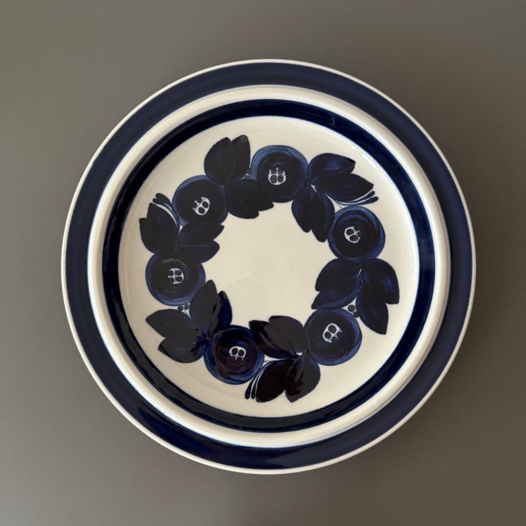 ARABIA アラビア　アネモネ　ラウンドプレート　33.5㎝　ヴィンテージ