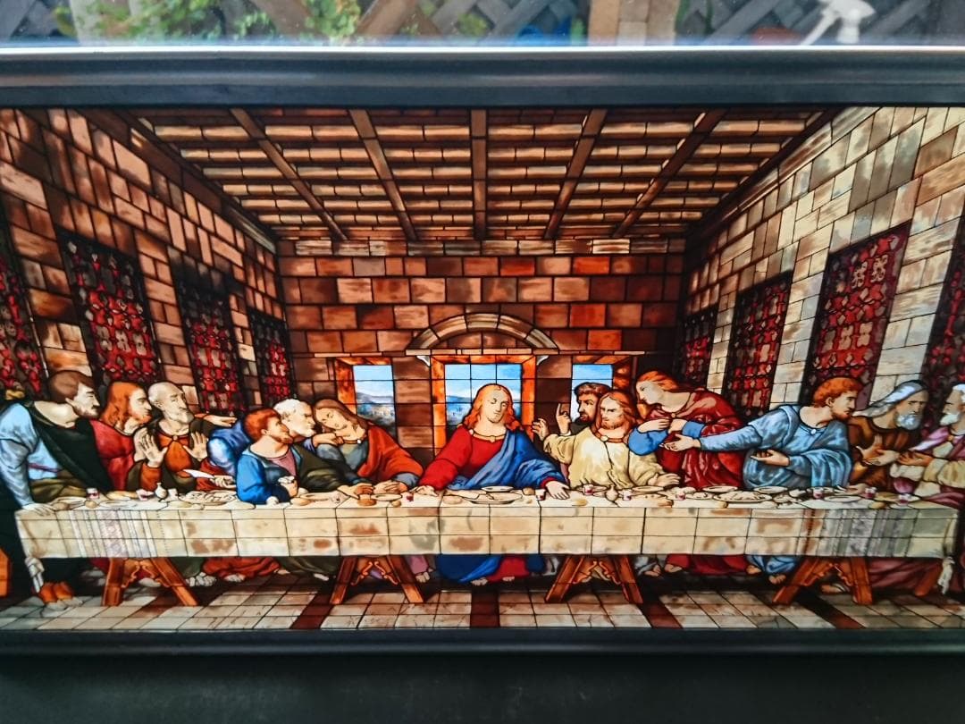 ダヴィンチ ステンドグラスLast Supper最後の晩餐 グラスマスターズ社