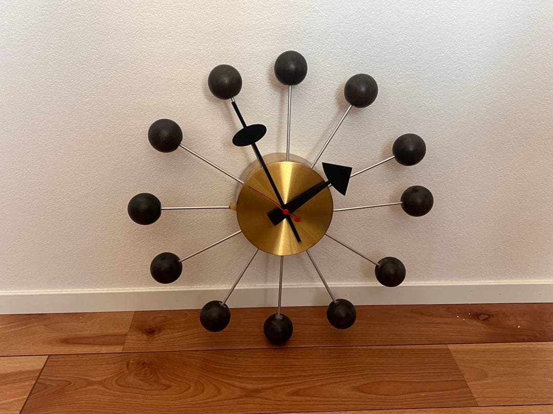 すいすい　ジョージ・ネルソン　ボールクロック　黒