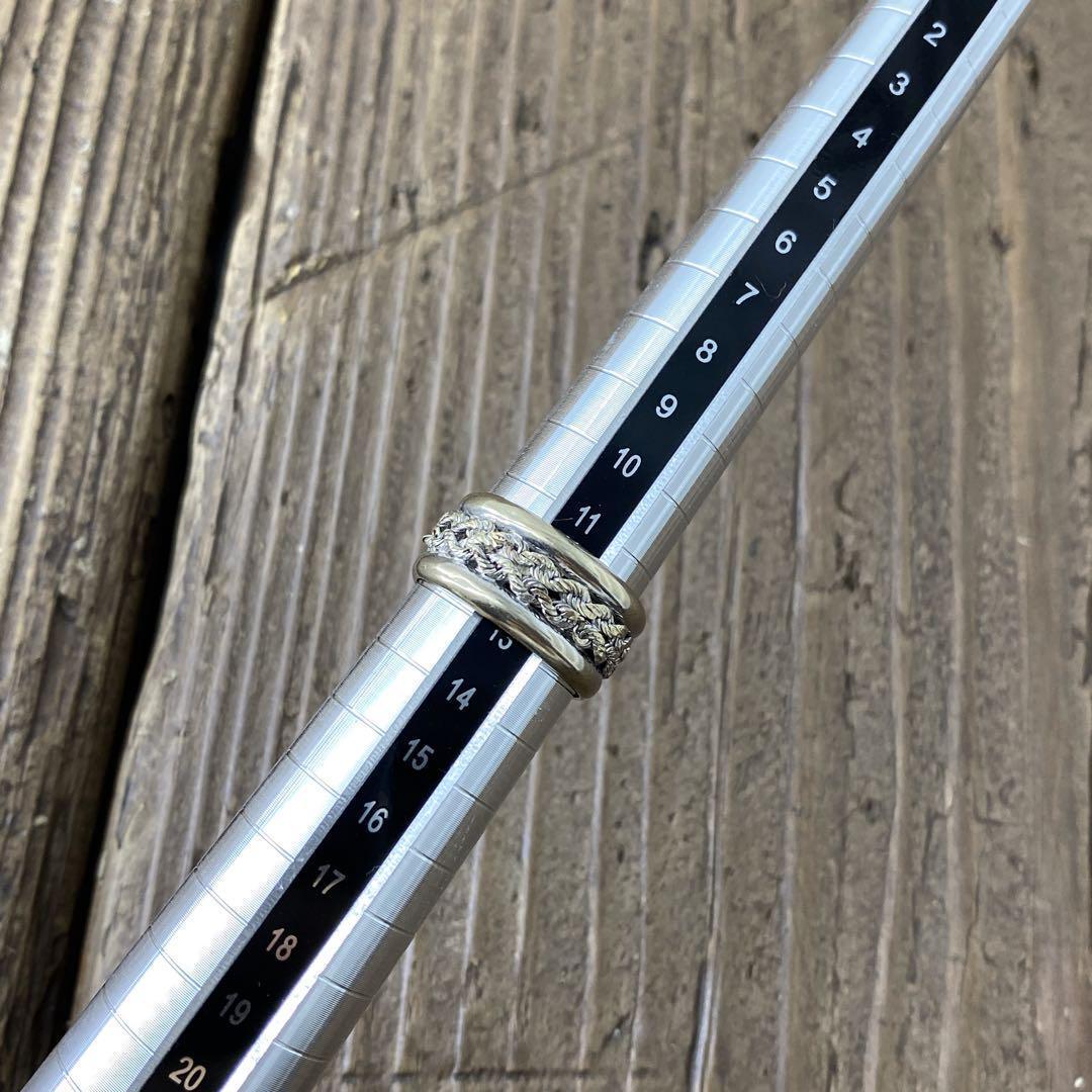 インディアンジュエリー ヴィンテージ ホワイトゴールド10k リング シルバー1