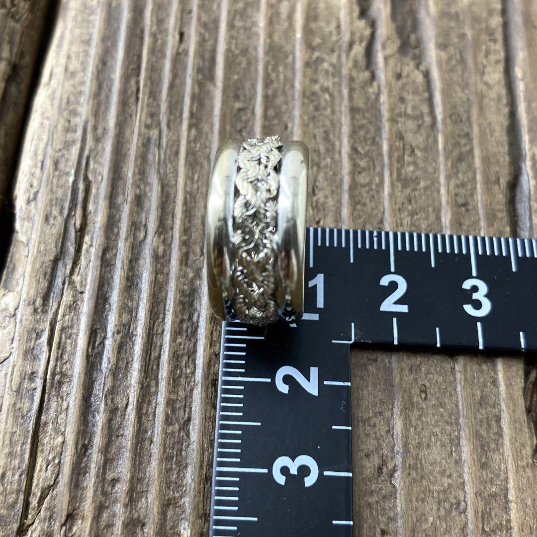 インディアンジュエリー ヴィンテージ ホワイトゴールド10k リング シルバー1