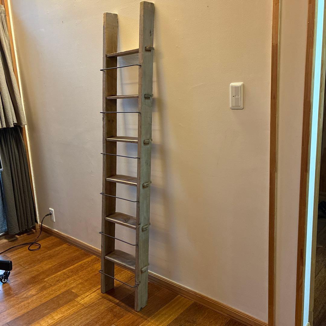 ラダーシェルフ　ハシゴ　棚　古材アンティーク