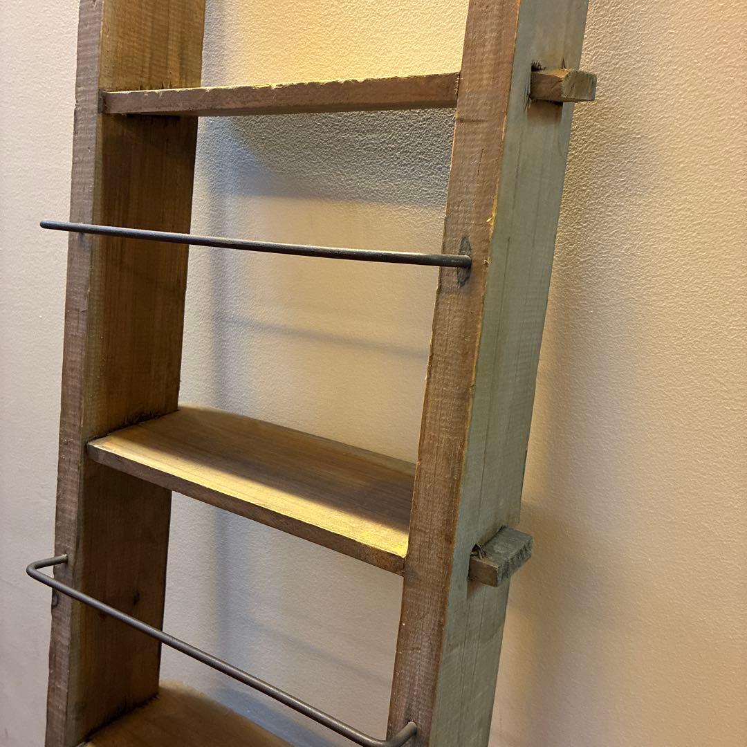 ラダーシェルフ　ハシゴ　棚　古材アンティーク