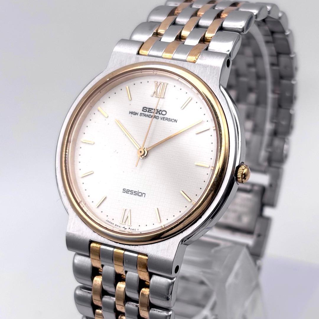 SEIKO SESSION ハイスタンダード メンズ 腕時計 稼働品 新品電池