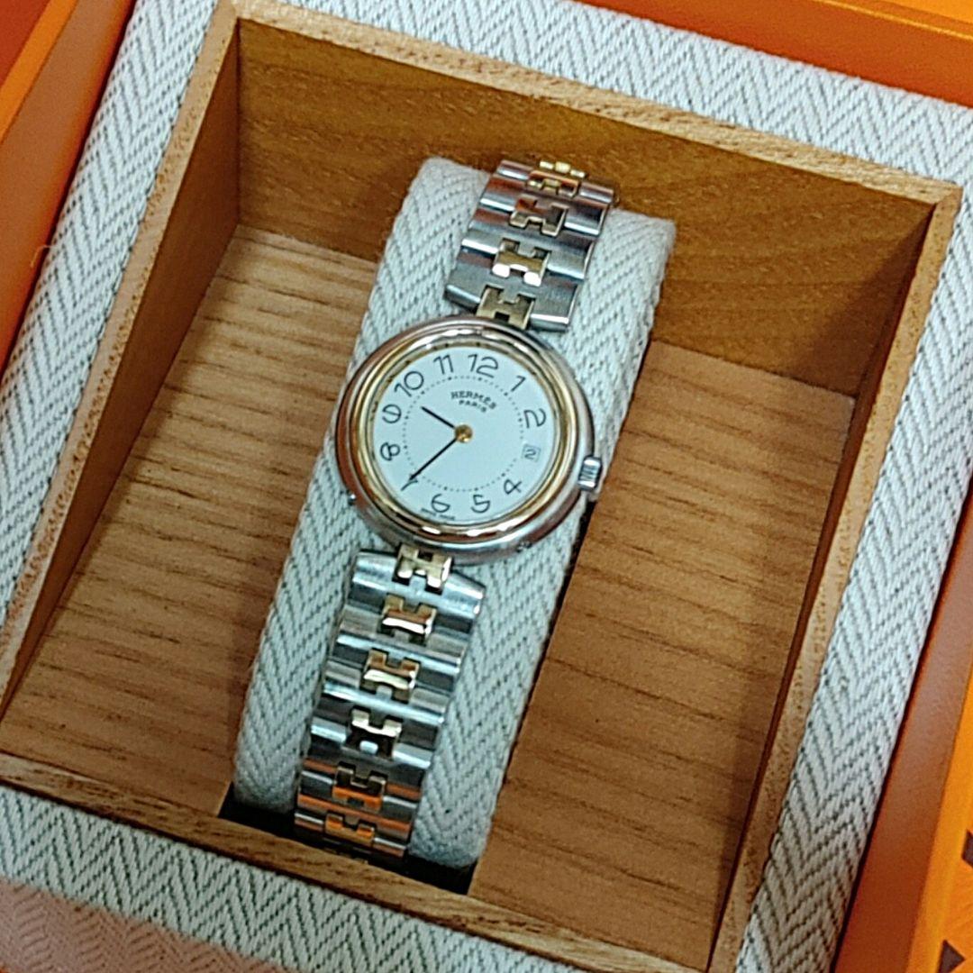 エルメス時計/極極極美品プロフィール/新品電池新品仕上げ正常稼働品/レディース
