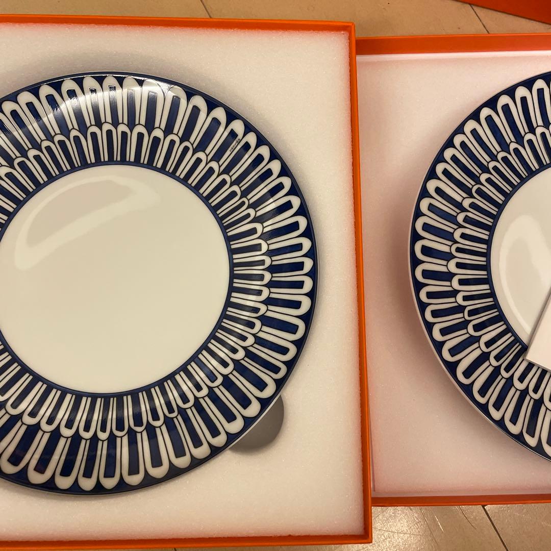 ブルーダイユール　デザートプレート　エルメス　hermes 2枚セット