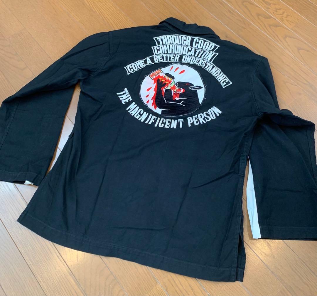 60s 70s 黒人系 スーベニアシャツ ジャケット ベトジャン スカシャツ
