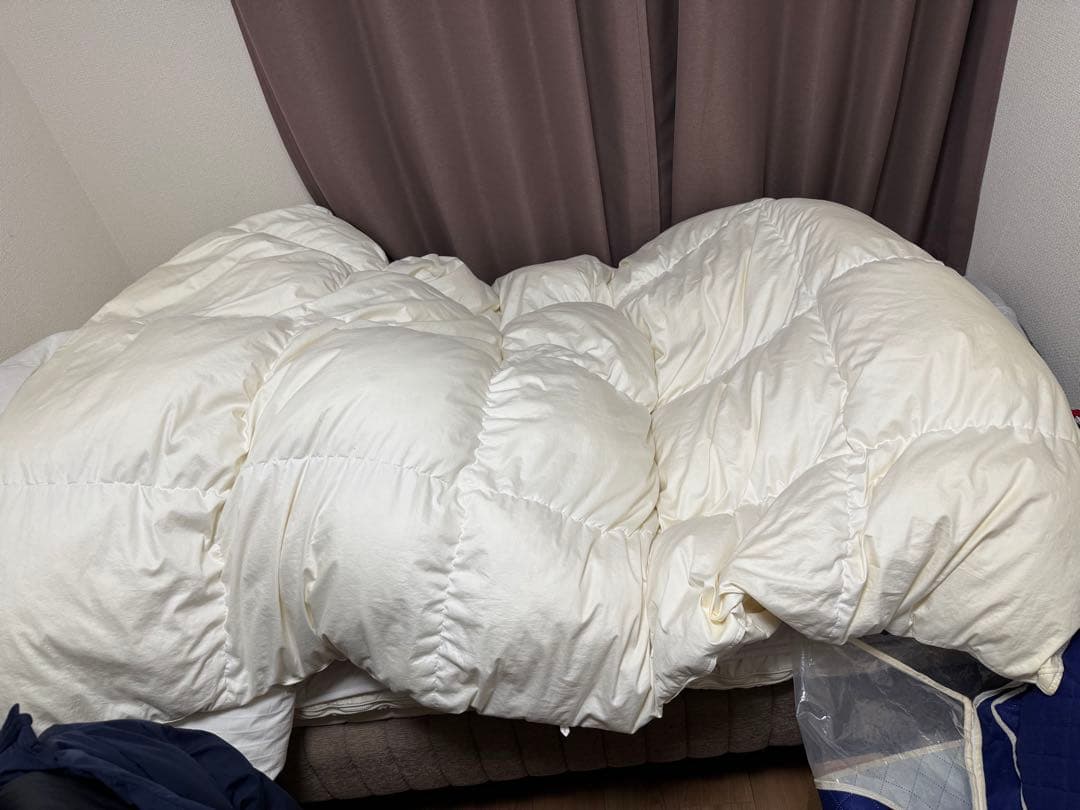 無印良品　羽毛布団　シングル
