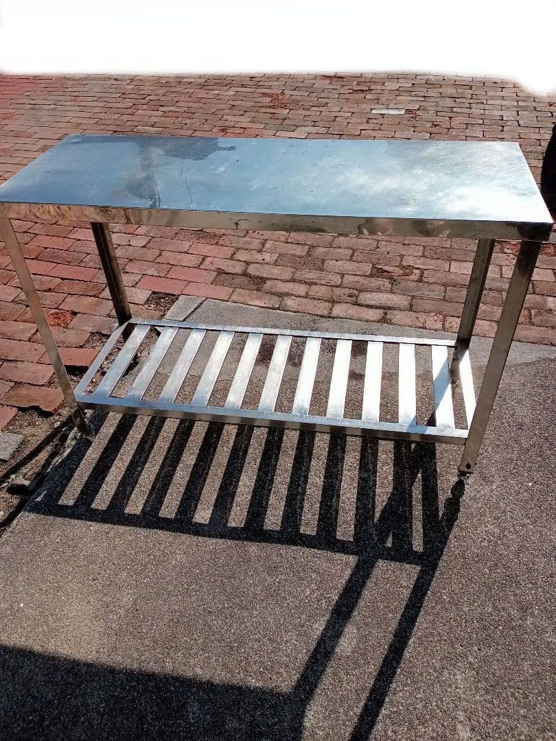 ステンレス製　業務用　 作業台　 二段作業台　厨房　送料込み！