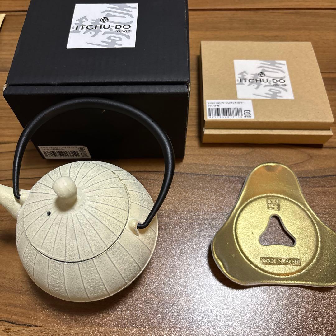 【値下げ済】南部鉄器ティーポット一式(壱鋳堂)